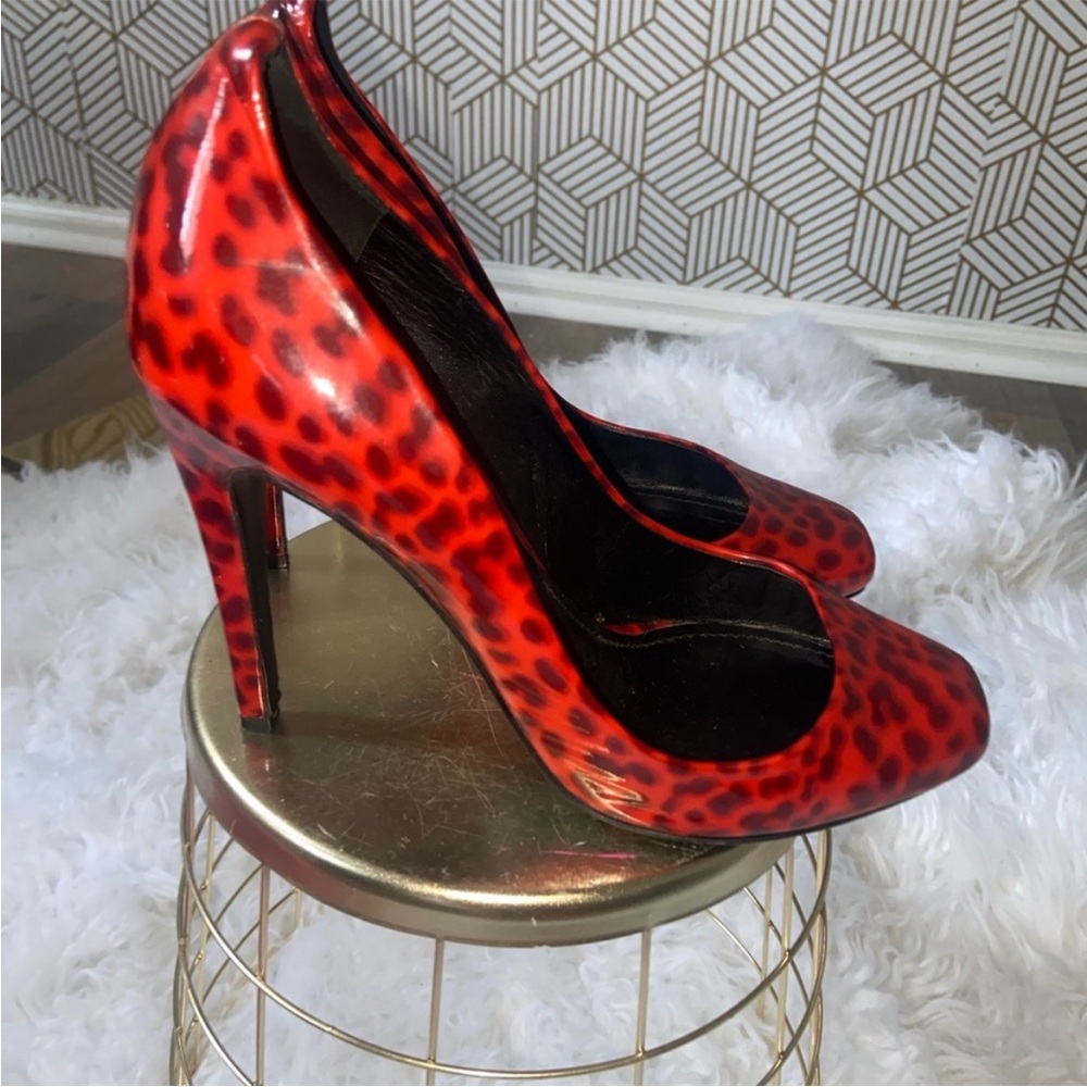 Ultra sexy Red Leopard Print High Heel Pumps - Classic Women's Dress Shoes
